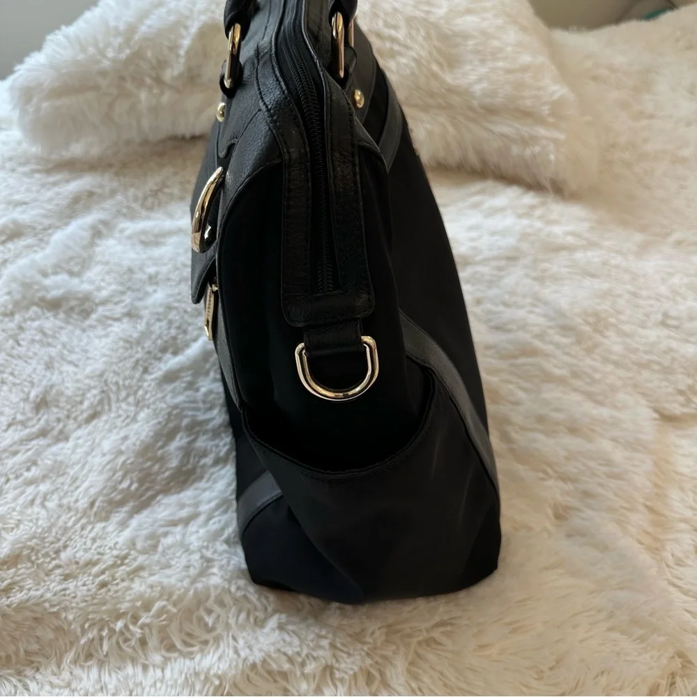 Rebecca Minkoff Knocked Up Diaper Bag Black Nylon Leather Baby Bag NWOT